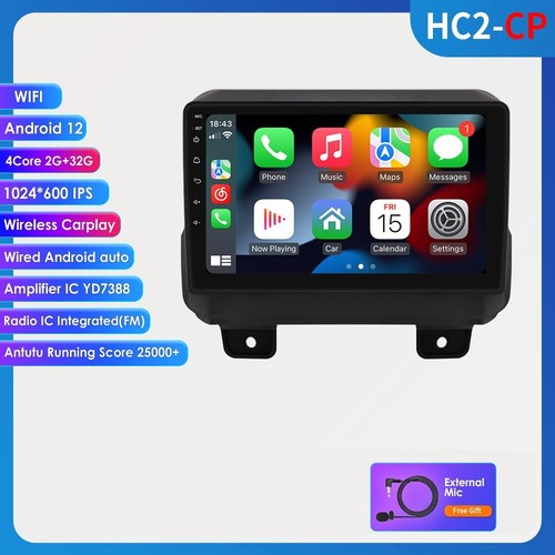 9"Android 13 Carplay Car Radio WiFi GPS Navi SWC For Jeep Wrangler JL 2018-2023 - Bild 2 von 20