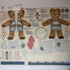 Bearly Sleeping Bear Vest Shirt Pants Hat for 18" Dolls Vintage #120