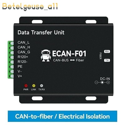 2PS Can2.0 CAN to Fiber Optic 8V~28V 20KM Electrical Isolation Protection