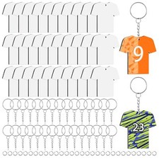 90 Pcs Sublimation Keychain Blanks, Acrylic Sublimation Key Chains Blank Bulk