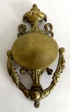 9" ANTIQUE c.1926 VICTORIAN NEW ORLEANS ART NOUVEAU BAROQUE DOORKNOCKER