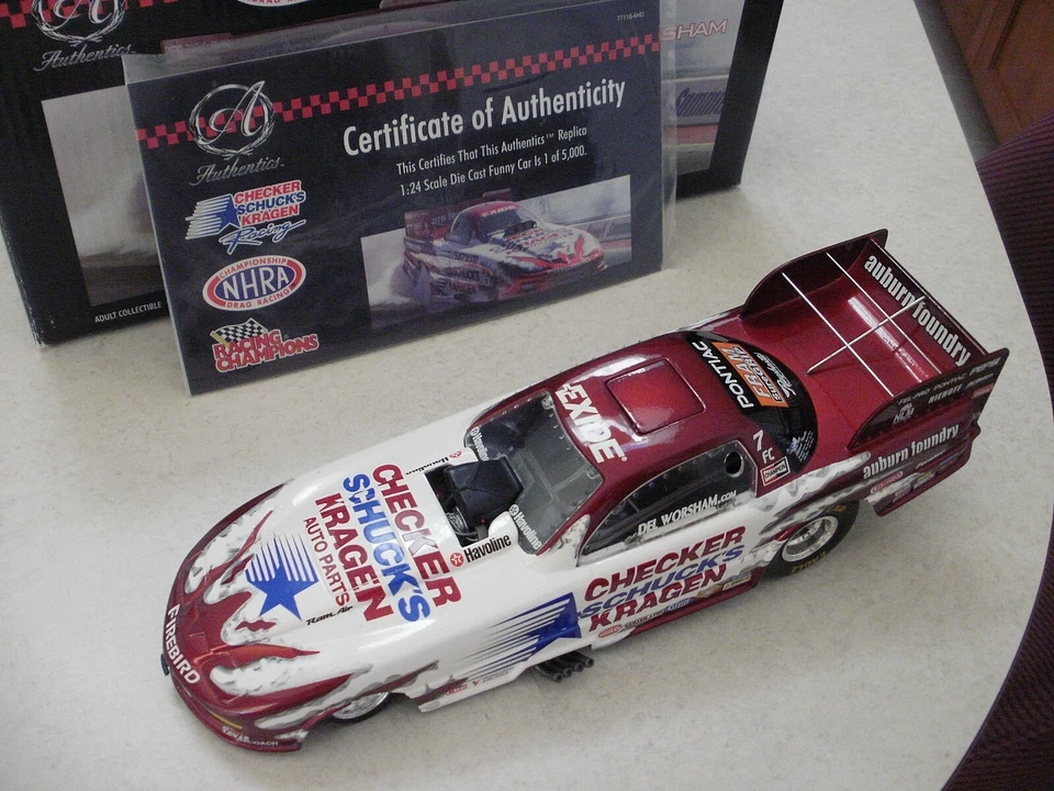 1/24 DEL WORSHAM 2000 CHECKER SCHUCKS KRAGEN PONTIAC FIREBIRD 1/5000 #574 - Image 3 of 4