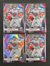 BROOKS LEE #TP-12 | 2024 Bowman’s Best Top Prospect Refractor/Base Lot x4