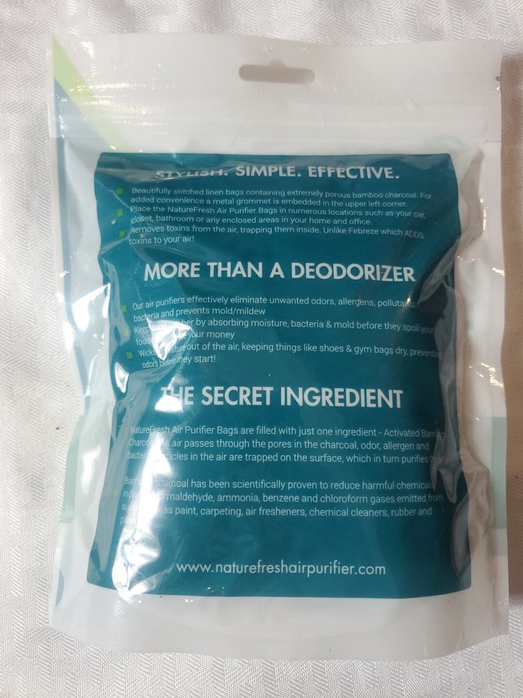 Bamboo Activated Charcoal Air Purifier Bags for Odor Elimination
