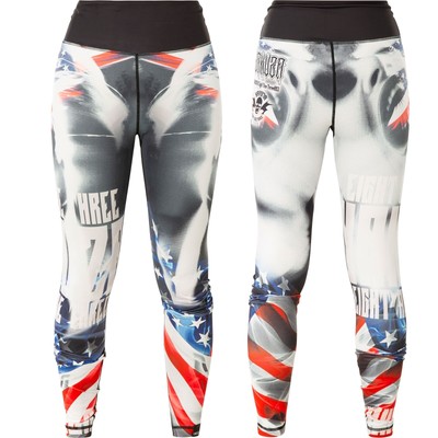 YAKUZA Leggings Capture The Flag Side LEB-20129 Schwarz Hosen