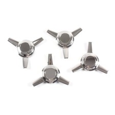 Set Of 4 3 Bar Zinc Alloy Metal Spinners Classic Universal Tri-bar Straight Arm