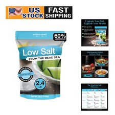 Bulk 100 Natural Low Sodium Sea Salt - Perfect for Brining and Pickling, 39 oz