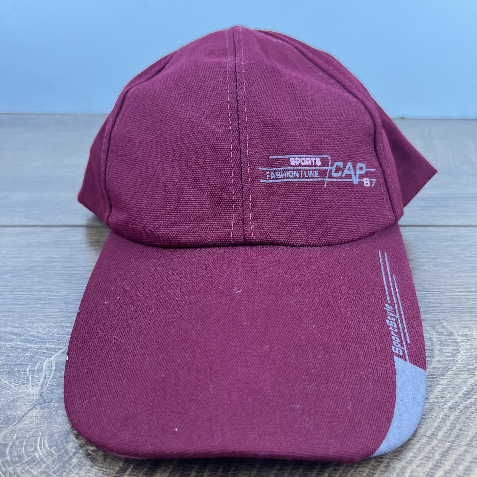 Sport Style 87 Hat Red Cap Adjustable Hat Red Adult Fit Hat