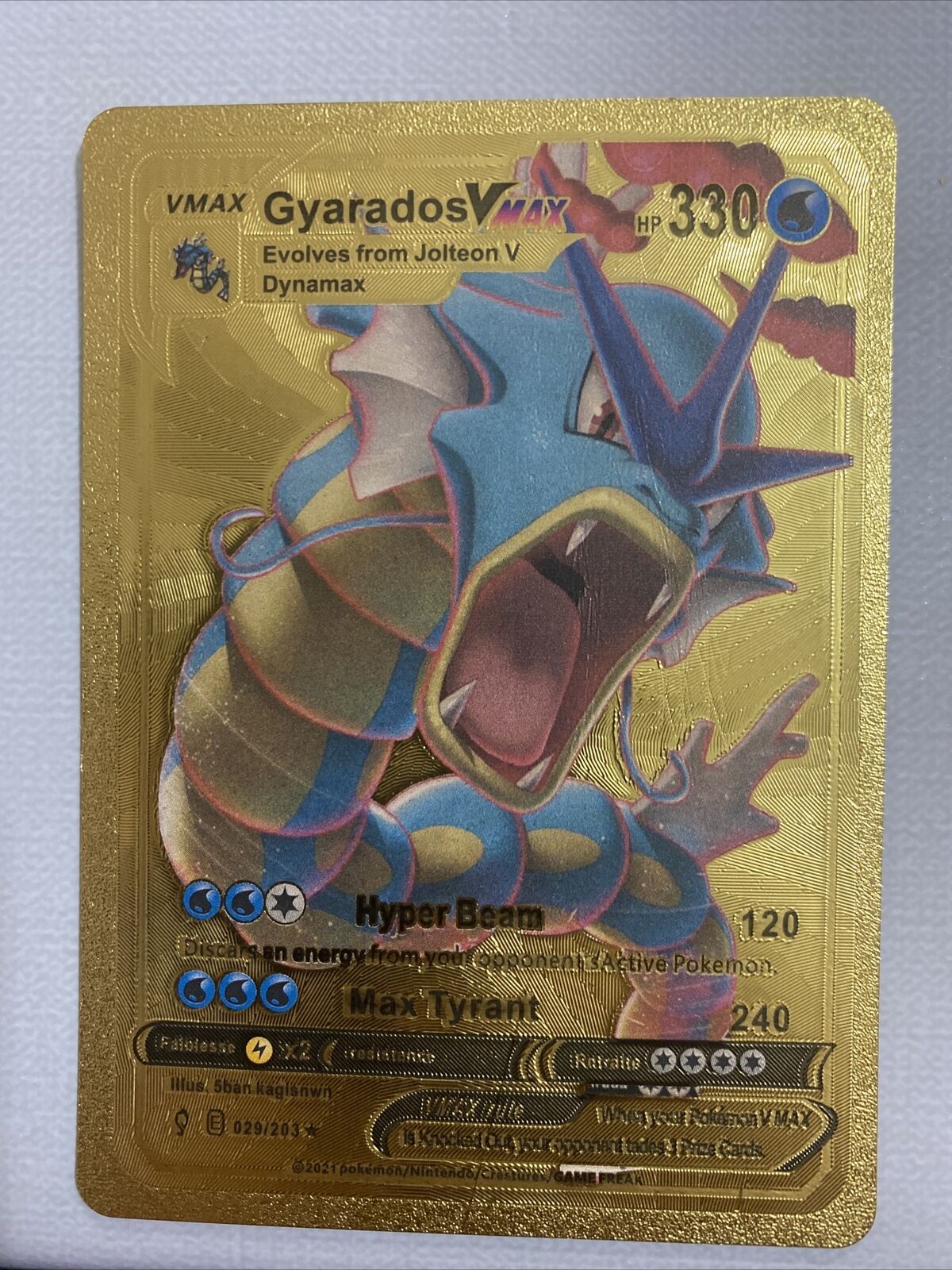 Carta Pokémon Gyarados Vmax Céus Em Evolução Original