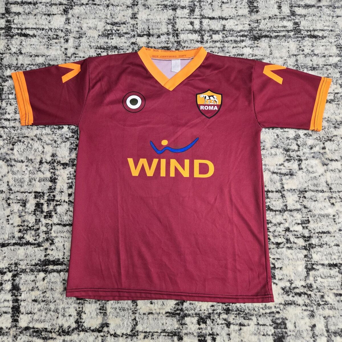 Vtg 90s AS Roma Soccer Jersey #10 Totti Italy Football Small Vtg 90s AS Roma Soccer Jersey #10 Totti Italy Football Small