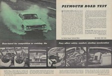 1960 Plymouth Sonoramic Fury 361 Long Ram Commando Magazine Road Test Article Ad 1960 Plymouth Sonoramic Fury 361 Long Ram Commando Magazine Road Test Article Ad