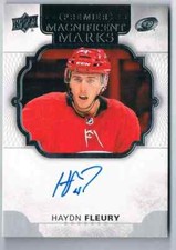 2017-18 PREMIER MAGNIFICANT MARKS HAYDN FLEURY AUTO CAROLINA HURRICANES #MM-HF