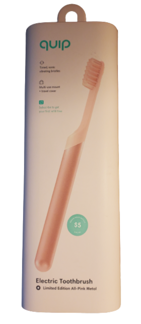 quip pink metal toothbrush quip pink metal toothbrush