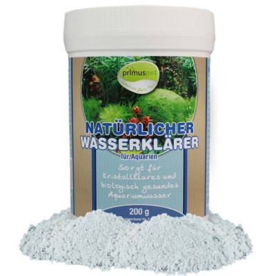(74,95 /kg) Natürlicher Wasserklärer fürs Aquarium 200 g für klares Wasser UVC