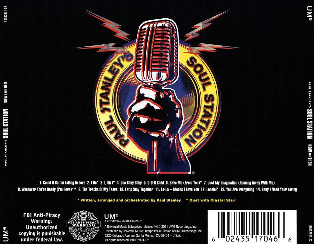 PAUL STANLEY'S SOUL STATION NOW AND THEN NEW CD