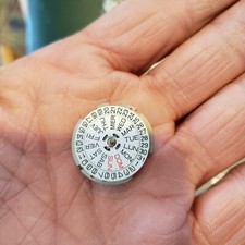 LOT 4 HELBROS ETA ESA Watch Movement Day Date Month Spanish R1407 5590 jeweled