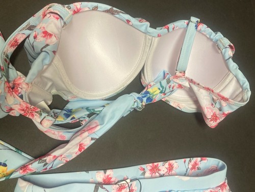 Traje de baño TEMPT ME de dos piezas floral talla S acolchado multicolor 30B - Imagen 6 de 8