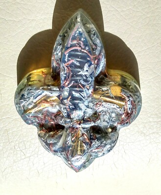 Fleur Di Lis Orgone Generator, Orgonite Energy Accumulator Tower Buster