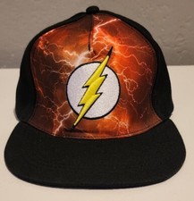 The Flash Hat Adjustable SnapBack DC Comics Six Flags Cap