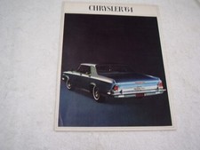 1964 Chrysler Brochure Original Free Postage 1964 Chrysler Brochure Original Free Postage