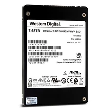 WD Ultrastar DC SN640 7.68TB PCIe Gen3.1 x4 U.2 NVMe 2.5" SSD Solid State Drive