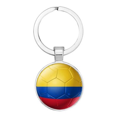 Art Attack Colombian Flag Soccer Keychain