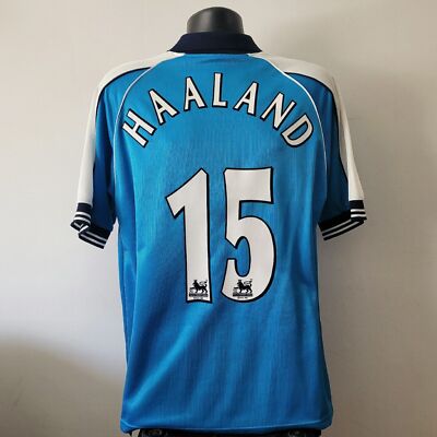 Manchester City Haaland 15番 シャツ HAALAND 15 Manchester City Shirt - Medium 38/40 - 1999/2001
