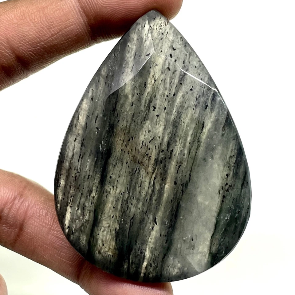 508.15 Cts Natural Rutile Quartz 66.5x48mm Pear Cut Loose Untreated Gemstone - Image 3 of 4