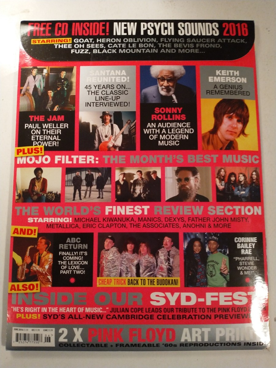 Mojo Magazine Syd Barrett Tribute Santana Free CD The Smiths June