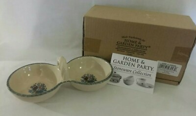 Condiment Server Stoneware Collection Floral Home & Garden Party Exclusive