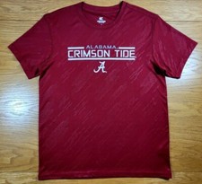 ALABAMA CRIMSON TIDE Polyester Performance Material T-Shirt Youth Large 16-18