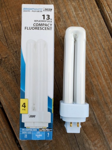 10 PACK FEIT ELECTRIC PLD13E/35 13-Watt COMPACT FLUORESCENT PLD BULB G24Q-1 NEW - Picture 4 of 6