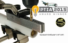 DRILL BIT GUIDE - Hardware tool, portable drill press for garage shops, toolbox