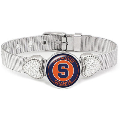 Syracuse University Orange Womens Silver Bracelet Jewelry Gift D26