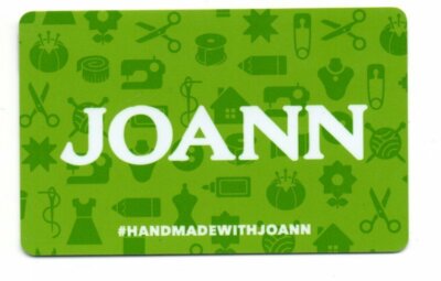 Joann Fabric Green Gift Card No $ Value Collectible | eBay