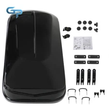 Black 14 ft³ Car Top Cargo Carrier Vehicle Roof Luggage Storage Box 2 Key
