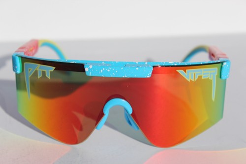 PIT VIPER The TP Roll 2000s Sunglasses Red Blue/Orange Shield NEW - Picture 3 of 10