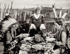 Lucille Ball Press Photo 1942 Valley Of The Sun Sniped Stamped RKO Thanksgiving