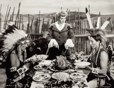 Lucille Ball Press Photo 1942 Valley Of The Sun Sniped Stamped RKO Thanksgiving