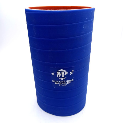 ECH-8747 11MF12647 Silicone Hose 3 x 6'' Blue & Red, Hose I.D: 2-1/2''