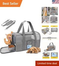 Soft Sided Pet Carrier for Small Dogs Cats TSA Airline Approved Travel Bag