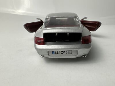 Voiture Miniature Porsche 911 Carrera Argentée Bburago - Echelle 1:43, Occasion, Collection