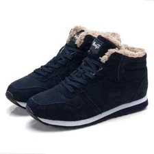 Men Boots Winter Shoes Warm Fur Snow Boots Ankle Botas Outdoor Sneakers