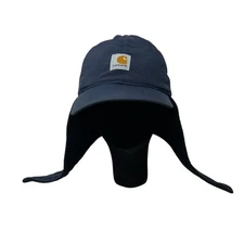 Carhartt Trapper Hat Cap M/L Insulated Nylon Canvas Lined Ear Neck Flap Dad Work