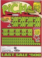 Pull Tab Tickets - Jar - Game - Thats a pickl...