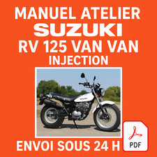 Manuel Atelier Suzuki 125 RV Van Van Injection Revue Moto Français RMT CD PDF