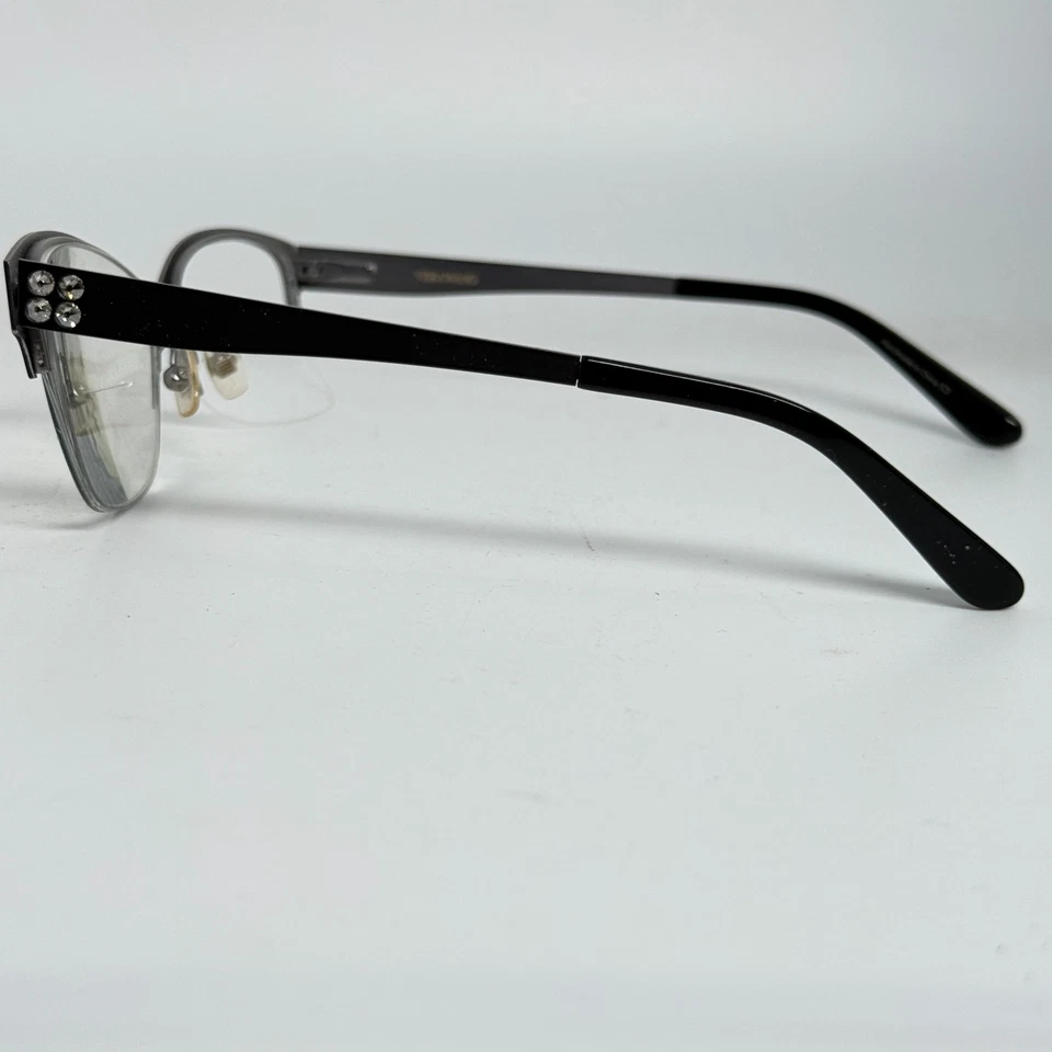 Vera Wang Nerthus BK Women's Eyeglasses Half-rim 51-16-135 Black H19501 - Image 2 of 4