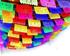 5 Pk Papel Picado Paper Banners Mexican Party Decorations for Cinco de Mayo D...