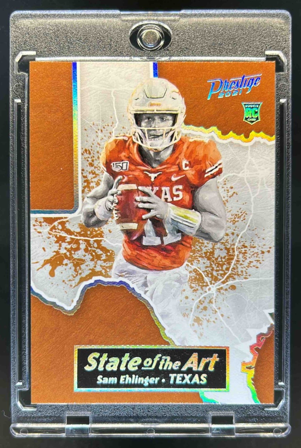 2021 Prestige Sam Ehlinger State of the Art Rookie RC #19 Longhorns