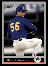 1992 Leaf Dave Fleming #494 Seattle Mariners MLB Baseball